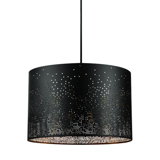 GoodHome Ceiling Light Lamp Shade Black Metal Adjustable Cap Fitting (D)35cm - Image 1