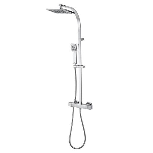 GoodHome Kever Single-spray Pattern Wall-mounted Chrome Thermostatic Shower - Image 1