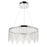 Ceiling Light Pendant LED Chandelier Chrome Warm White 900lm Modern Crystals 25W - Image 1