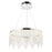 Ceiling Light Pendant LED Chandelier Chrome Warm White 900lm Modern Crystals 25W - Image 3