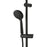 Shower Mixer Kit Thermostatic Black 3 Spray Pattern Twin Head Round Bathroom - Image 3