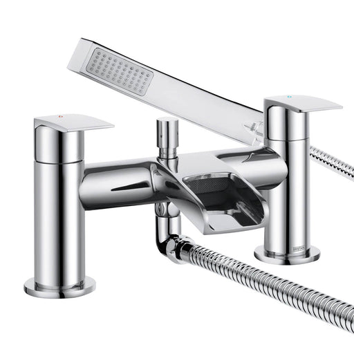 Bristan Bath Shower Tap Mixer Brass Chrome Plated Deck Mounted Contemporary - Image 1