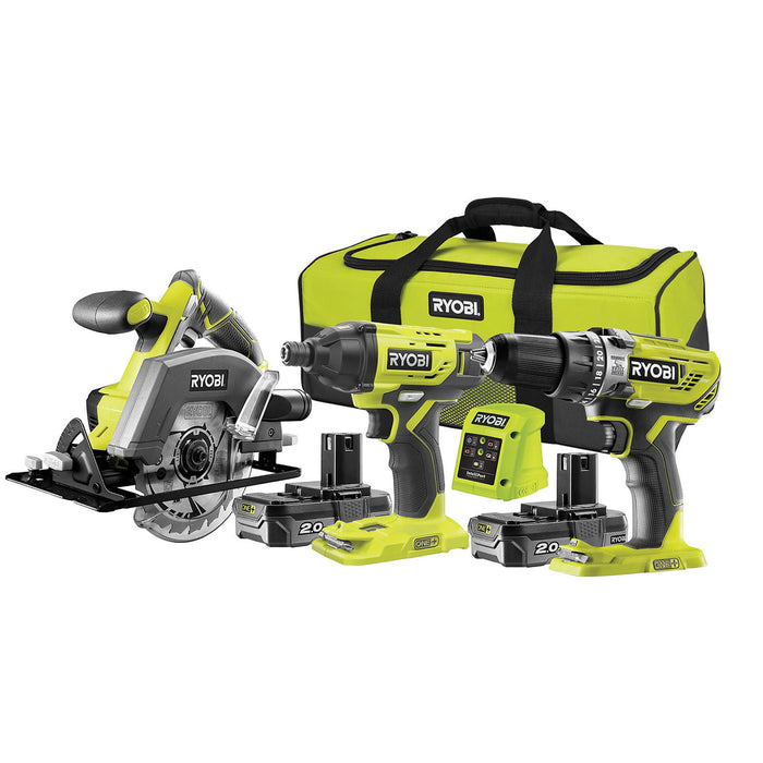 Ryobi Power Tool Kit Drill Driver Saw Cordless R18PDID2CSP-220S 18V 2Ah Li-ion - Image 2