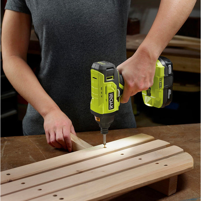 Ryobi Impact Driver Cordless 18V 2Ah Li-ion ONE+ R18ID2-120S5 Variable Speed - Image 4