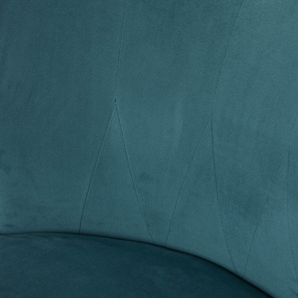 Zorita Occasional Chair Teal Velvet Effect Rectangular (H)830 (W)650 (D)715mm - Image 8