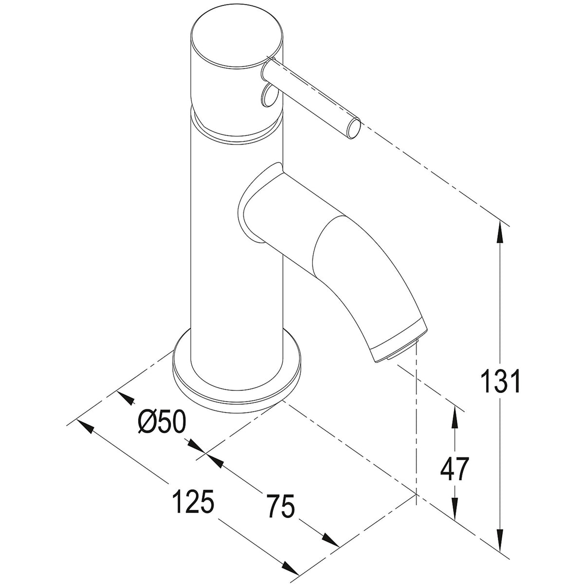 GoodHome Hoffell Mini Basin Mono mixer Tap - Image 3