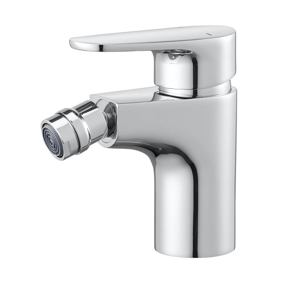 GoodHome Cavally Standard Chrome effect Round Bidet Mono mixer Tap - Image 1