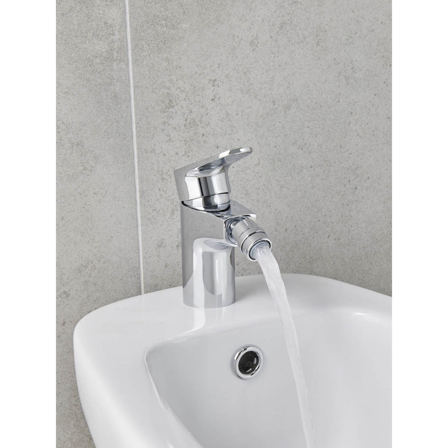 GoodHome Cavally Standard Chrome effect Round Bidet Mono mixer Tap - Image 7