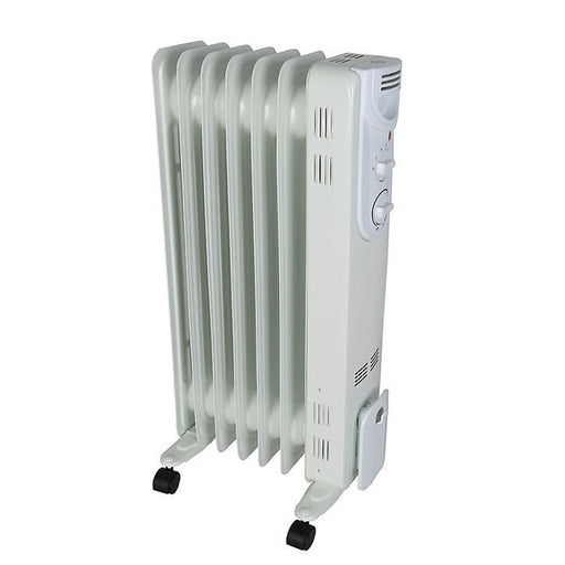 Space Heater Oil Filled Radiator Electric Portable Adjustable Thermostat 1500W - Image 1