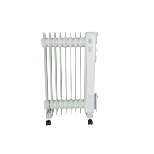 Oil Radiator Electric Space Heater Portable White 7 Fins 3 Settings 2000W - Image 1