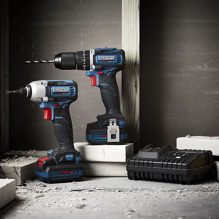 Erbauer Combi Drill Impact Driver Kit 12V 2x3Ah Li-ion ECD12-Li-2/EID12-Li-2 - Image 2