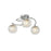 Ceiling Light 3 Lamp Transparent Glass Chrome Bedroom Living Room 28W 240V - Image 5
