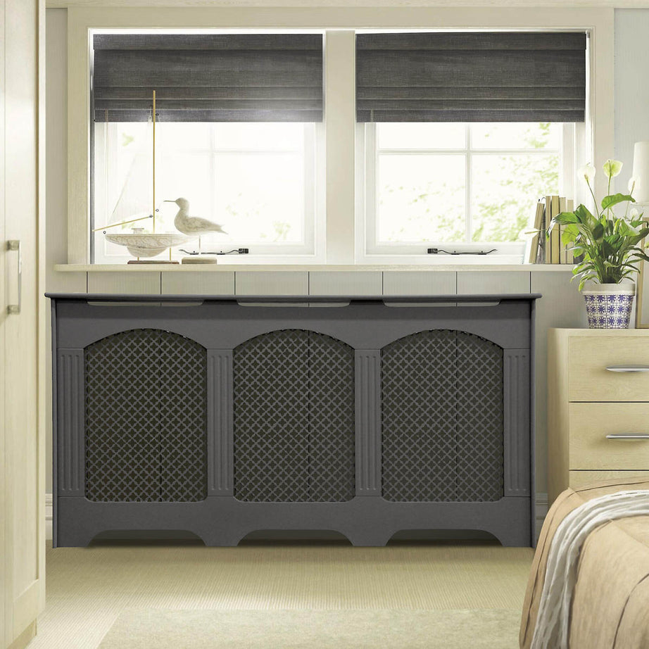 Radiator Cover Large Wood Grey Horizontal Modern 900mm(H) 1710mm(W) 200mm(D) - Image 2