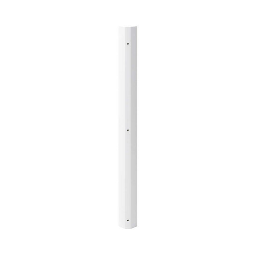 Wall Corner Post Tall MDF Gloss Light Grey Contemporary (W)59mm (H)895mm - Image 1