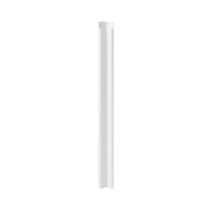 Wall Corner Post Tall MDF Gloss Light Grey Contemporary (W)59mm (H)895mm - Image 3