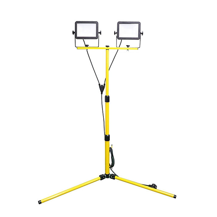 LED Work Light Dual Twin Corded Tripod Stand Portable Floodlight 2000lm 40W - Image 2