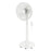 GoodHome Pedestal Fan White 45W 3-Speed Freestanding Timer Remote Control - Image 1