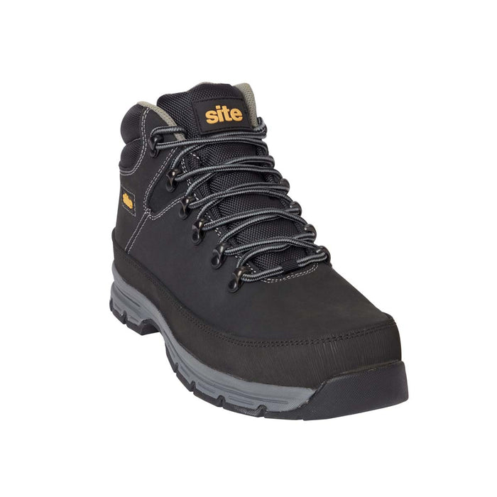 Site Safety Boots Unisex Regular Fit Black Charcoal Grey Steel Toe Cap Size 9 - Image 3