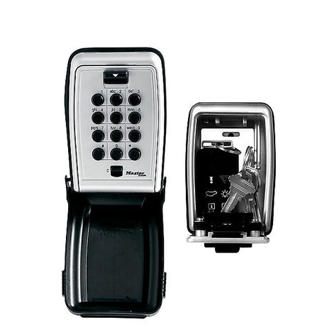 Master Lock Combination Key Safe 12 Digit Push Button Wall Mounted Keys Holder - Image 1