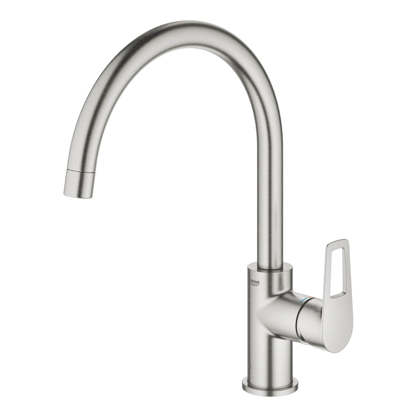 Kitchen Sink Mixer Tap Stainless Steel Single Lever Swivel Spout Modern Faucet - Image 1