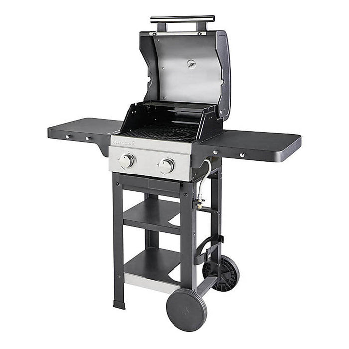 Gas Barbecue Grill Owsley 2.0 Black 2 Burner Steel Multi Cooking Set 6.8kW 34Kg - Image 2
