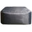 Hot Tub Cover Grey Thermal Square Lid Cap Protect Outdoor 185 x 185 cm - Image 1