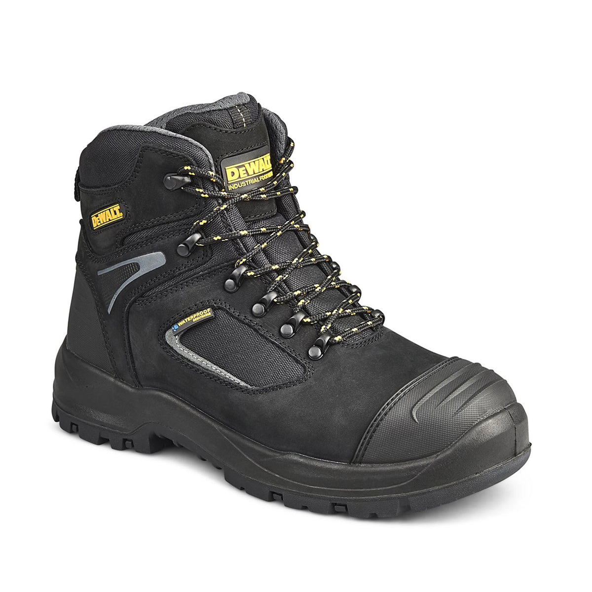 DeWalt Hiker Boots Dover Black Waterproof Leather Comfort Lightweight Size 11 - Image 1