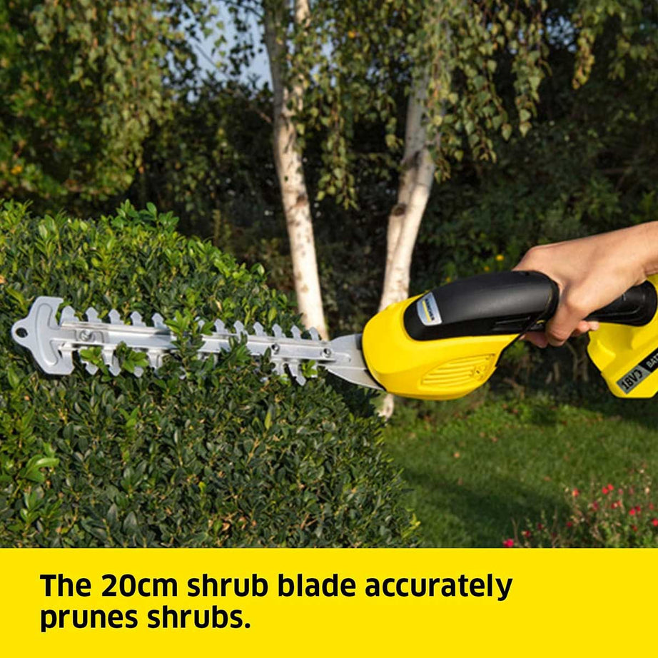 Karcher Hedge Trimmer GSH 18-20 Grass Shear Cordless Compact 18V 200mm Body Only - Image 8