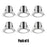 LED Recessed Downlights Spot Lights 5W Ceiling Warm White Dimmable Pack of 6 - Image 1