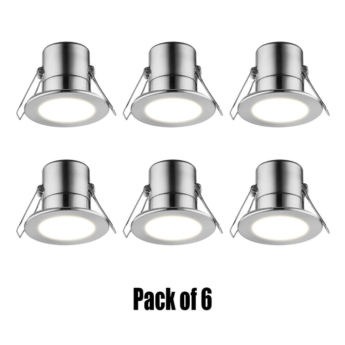 LED Recessed Downlights Spot Lights 5W Ceiling Warm White Dimmable Pack of 6 - Image 1