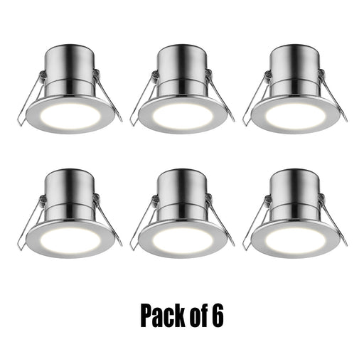 LED Recessed Downlights Ceiling Spot Lights Warm White Dimmable 6 Pack 5W IP65 - Image 1