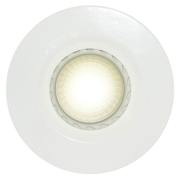 Luceco Downlight Brushed Steel Matt White Non-adjustable Fire-rated IP20 6 Pack - Image 4