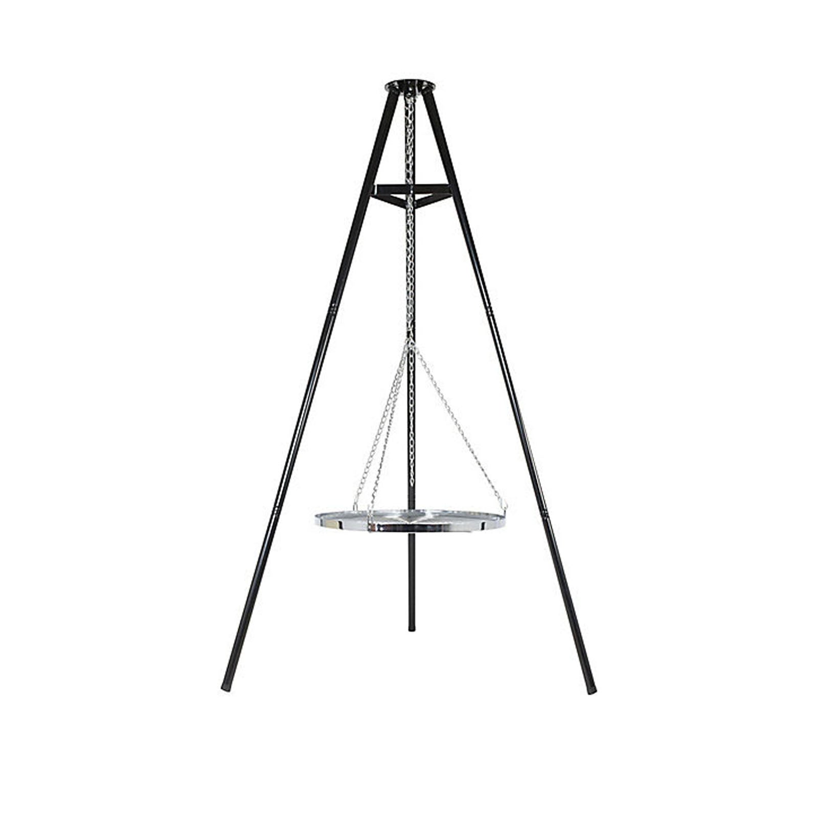 Fire Pit Grill BBQ Hanging Stand Tripod Adjustable Height Modern Steel - Image 2