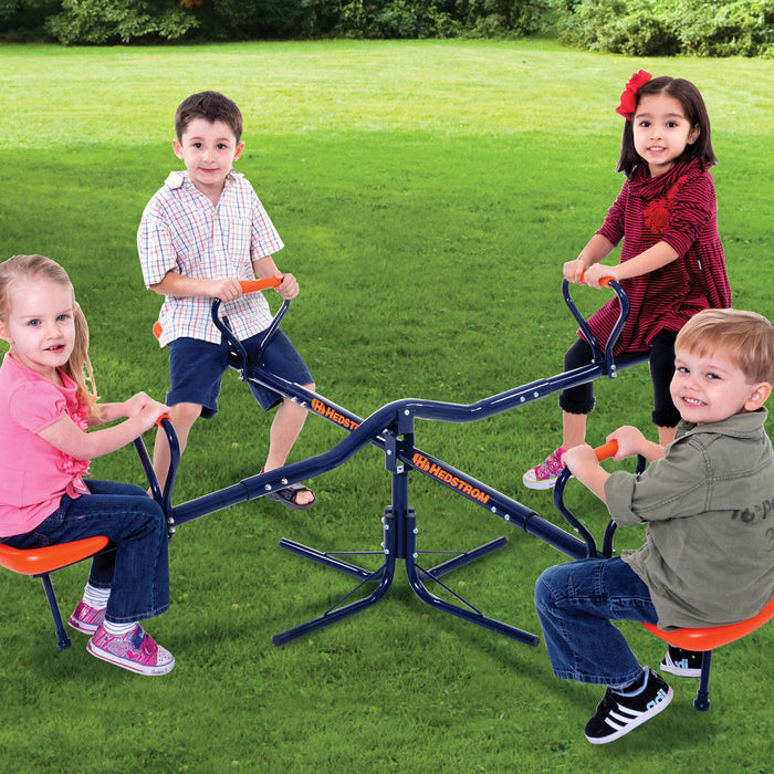 Children Seesaw Swivel Rotating Playground Equipment Outdoor Garden Kids - Image 2