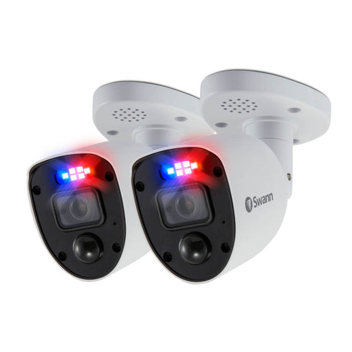 Swann 4K DVR Bullet Wired Indoor & outdoor Swivel & tilt Smart IP camera, Pack of 2 - White - Image 1