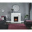 Electric Fire Inset Heater Black Chrome Effect Realistic LED Flames Remote 2kW - Image 2