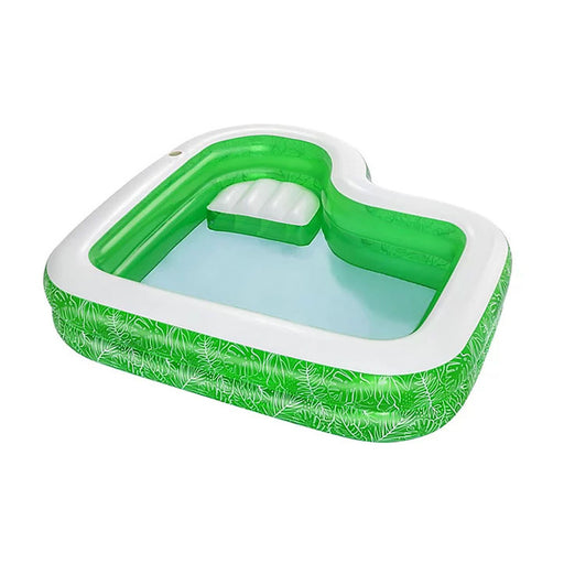 Bestway Family Paddling Pool Inflatable Swimming Splash Outdoor Green 2.31x0.51m - Image 1