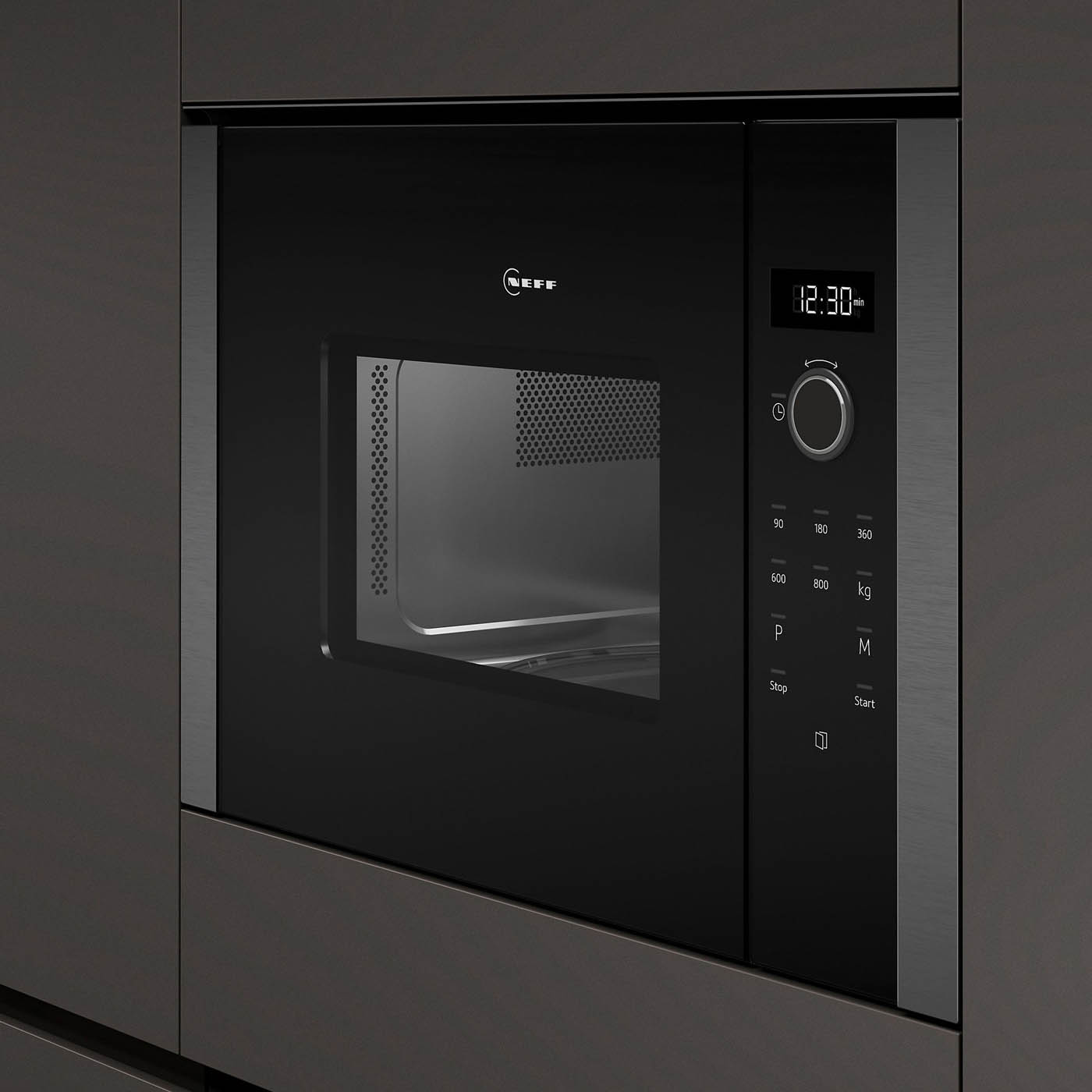 NEFF Microwave Built-In N50 HLAWD23N0B LED-Display Touch Control 20L Black 800W - Image 1