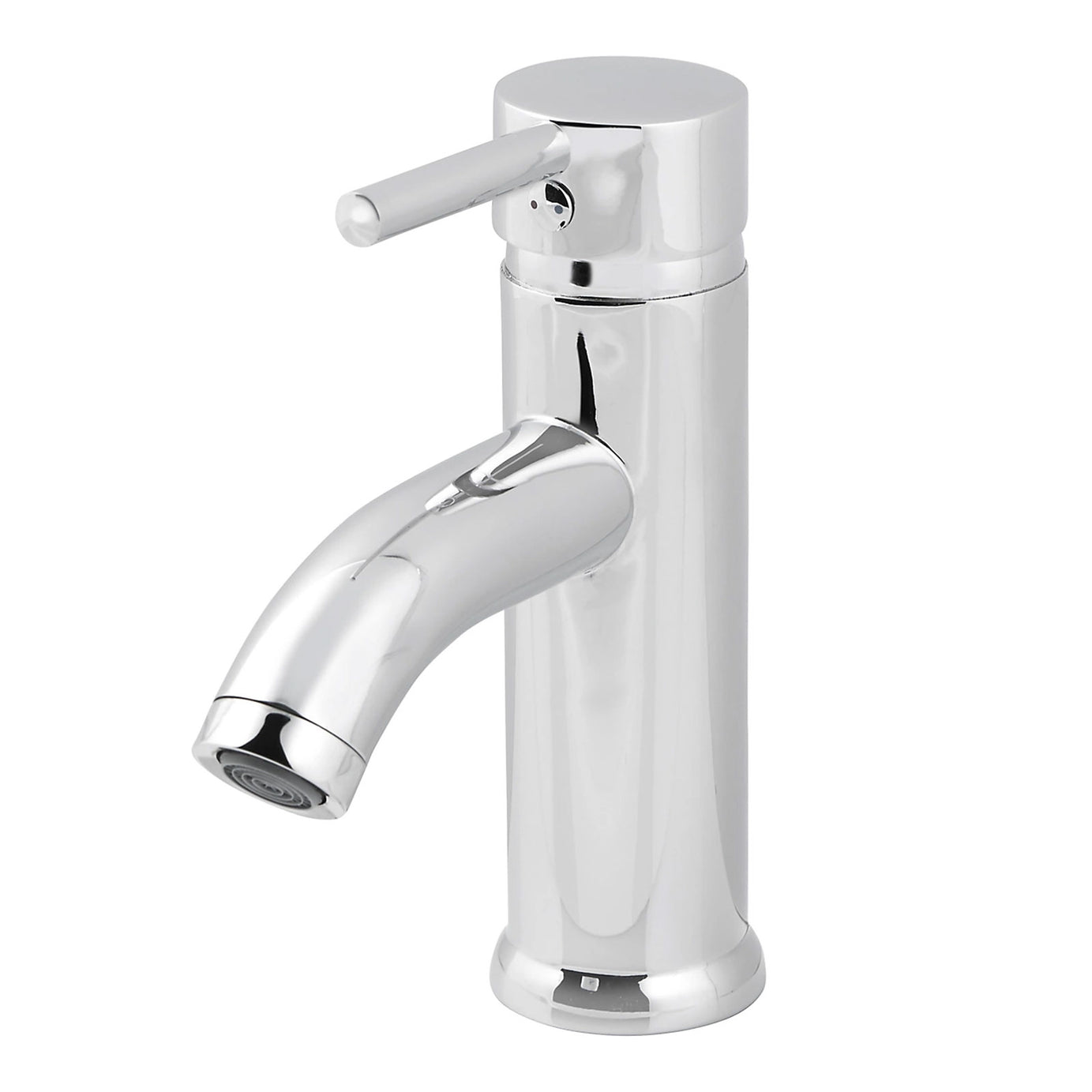 GoodHome Hoffell Basin Mono Mixer Tap Chrome Brass 1 Lever Bathroom Tap - Image 1