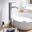 Bathroom Basin Tap Mono Mixer Chrome Tall Single Lever Full Turn Modern Faucet - Image 4