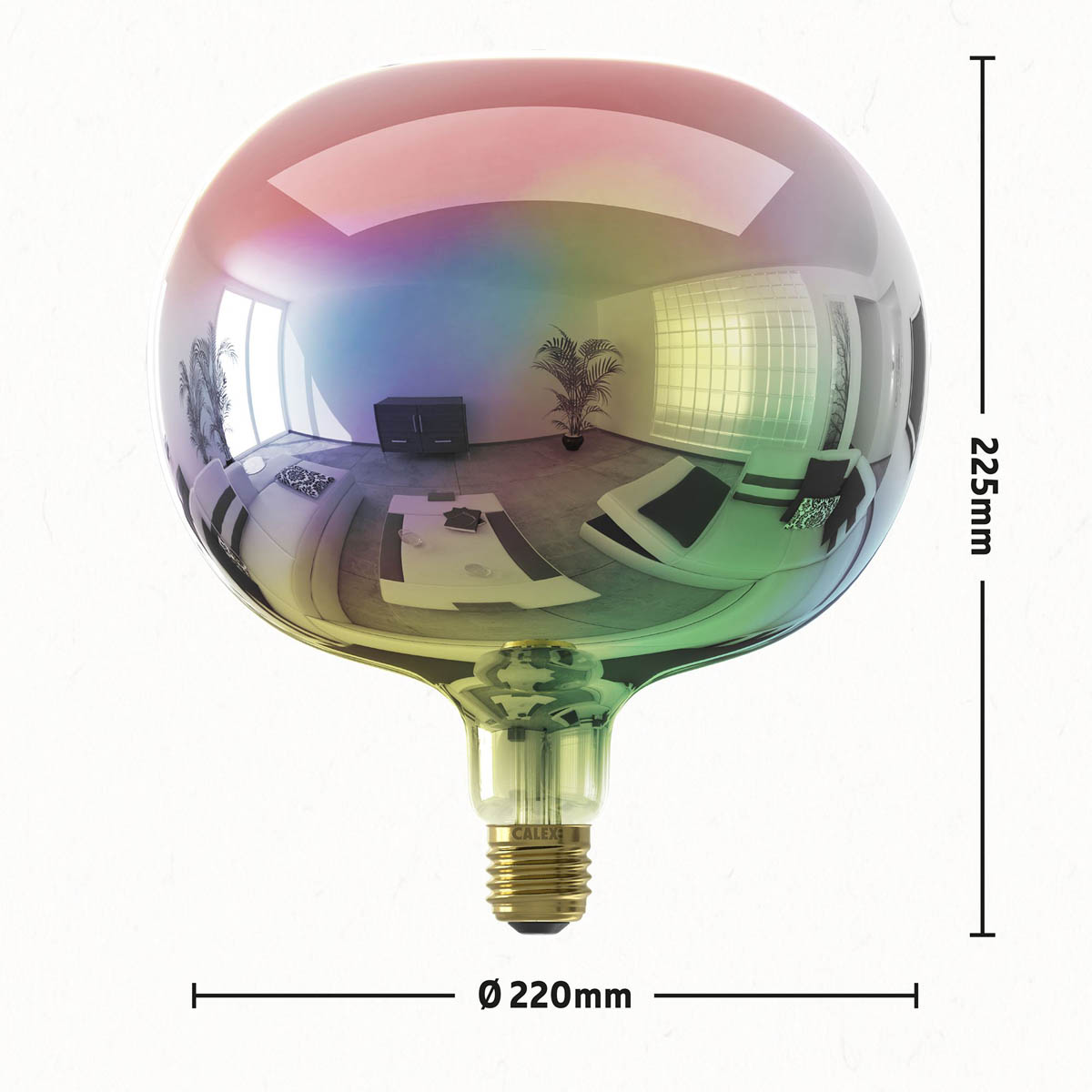 Calex Light Bulb LED Warm White Dimmable Opal Colours UFO E27 0W 40lm 360° - Image 2