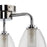 Ceiling Light 3 Way Bathroom Chrome Effect Bell Glass Shades Modern 54W - Image 4