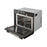 Built In Electric Oven Compact Black Fan Cooled Full Grill Single 44L 3350W - Image 2