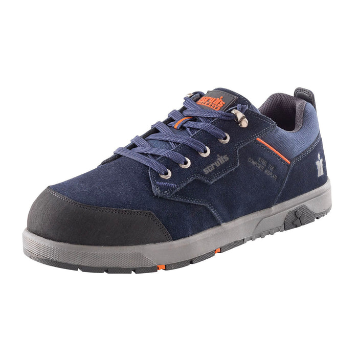 Scruffs Safety Shoes Mens Regular Trainers Navy Lightweight Steel Toe Size 12 - Image 1