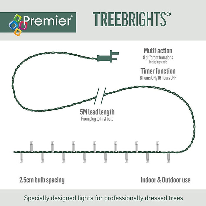 Premier String Lights Treebrights LED 1500 Warm White Green Cable (L)42.5 m 31V - Image 5