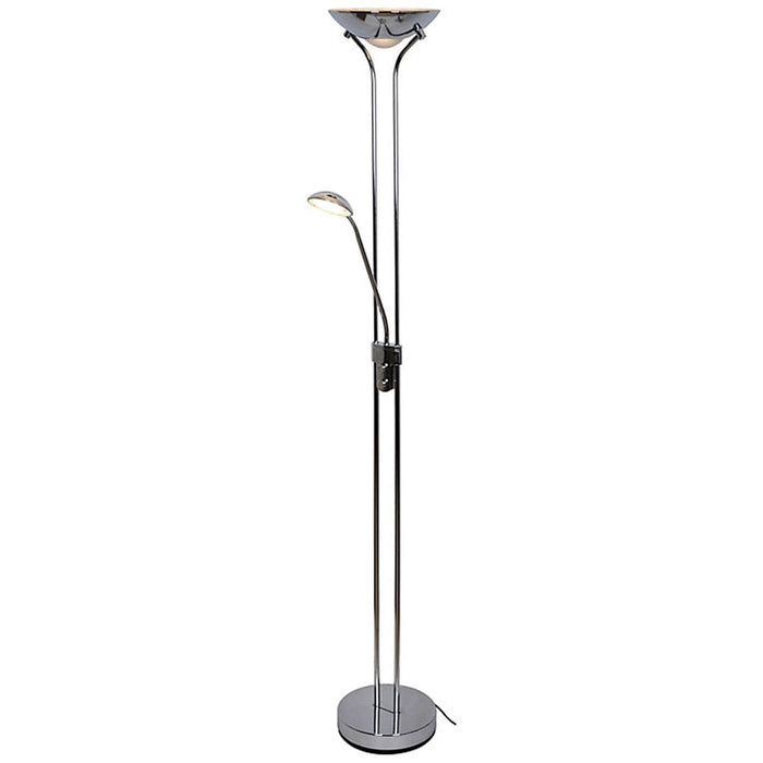 Floor Lamp Led Chrome Mother And Child Warm White 1200lm Metal Dimmable (H)1.8m - Image 6