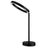 Table Lamp LED Aluminium Black Desk Ring Warm White Light Modern Dimmable - Image 2