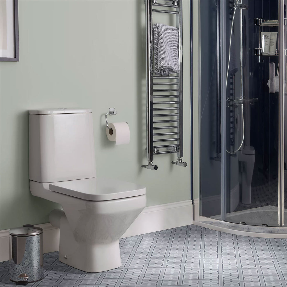 GoodHome Teesta White Rimless Close-coupled Toilet & cistern with Soft close seat - Image 6