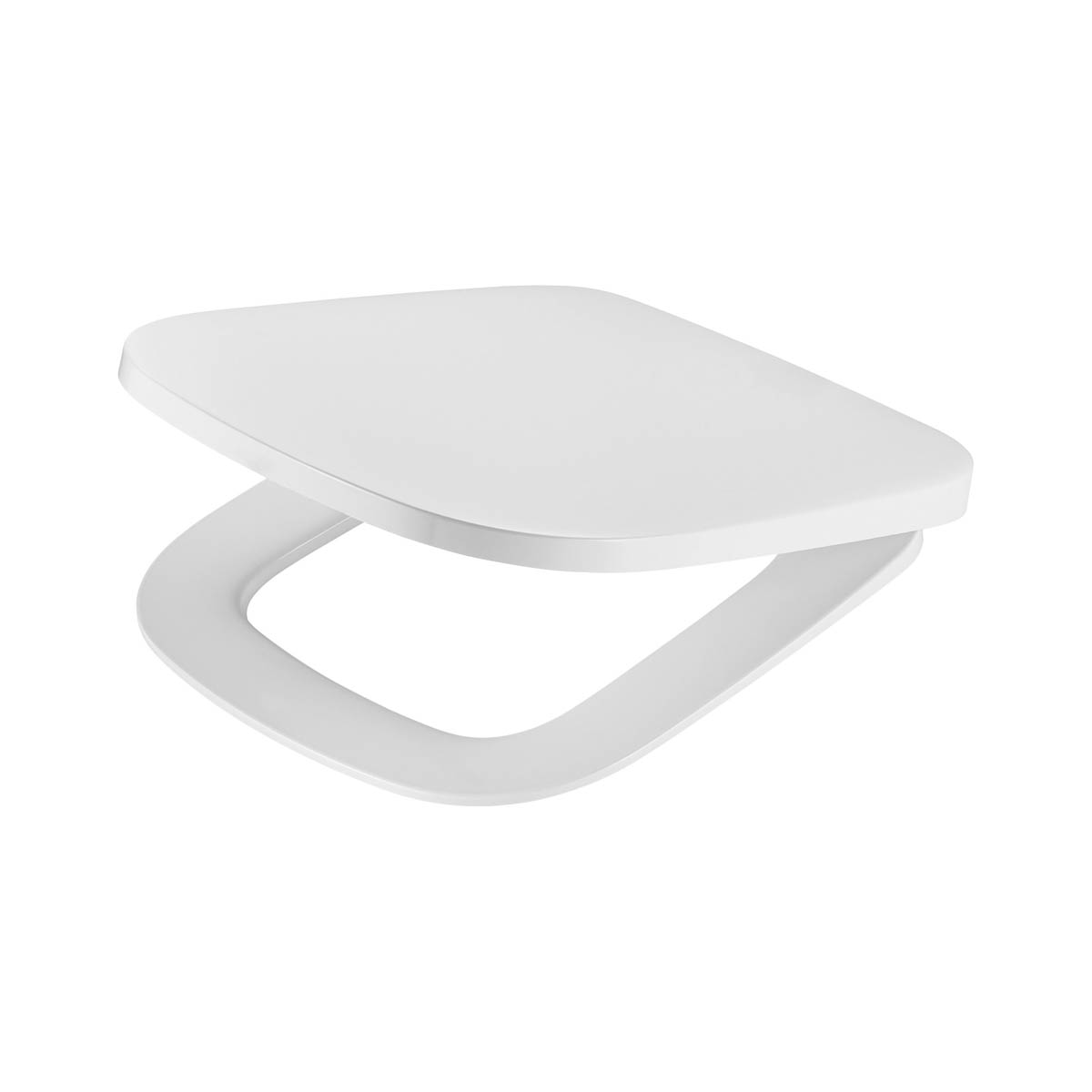Ideal Standard Toilet Seat Soft Close White Compact Top Fix Durable Square - Image 1
