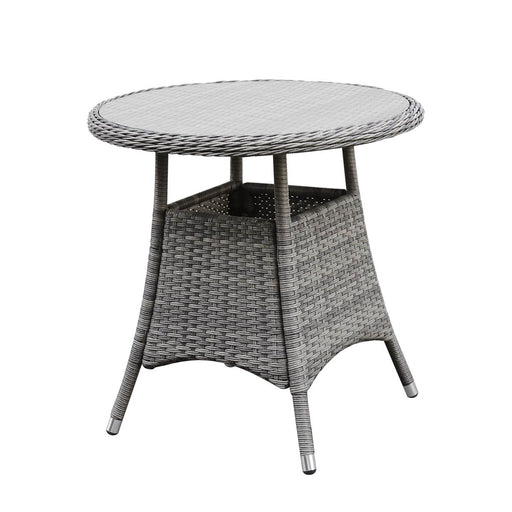 GoodHome Hamilton Steeple grey Rattan effect 2 seater Round Table - Image 1